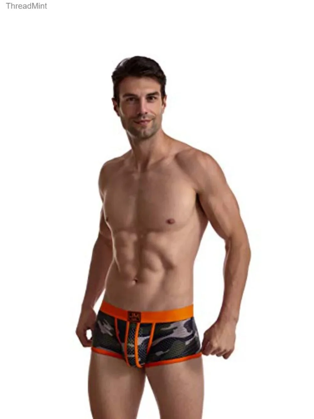 Men's Boxer Briefs Breathable Slim Fit Cotton Blend Underwear